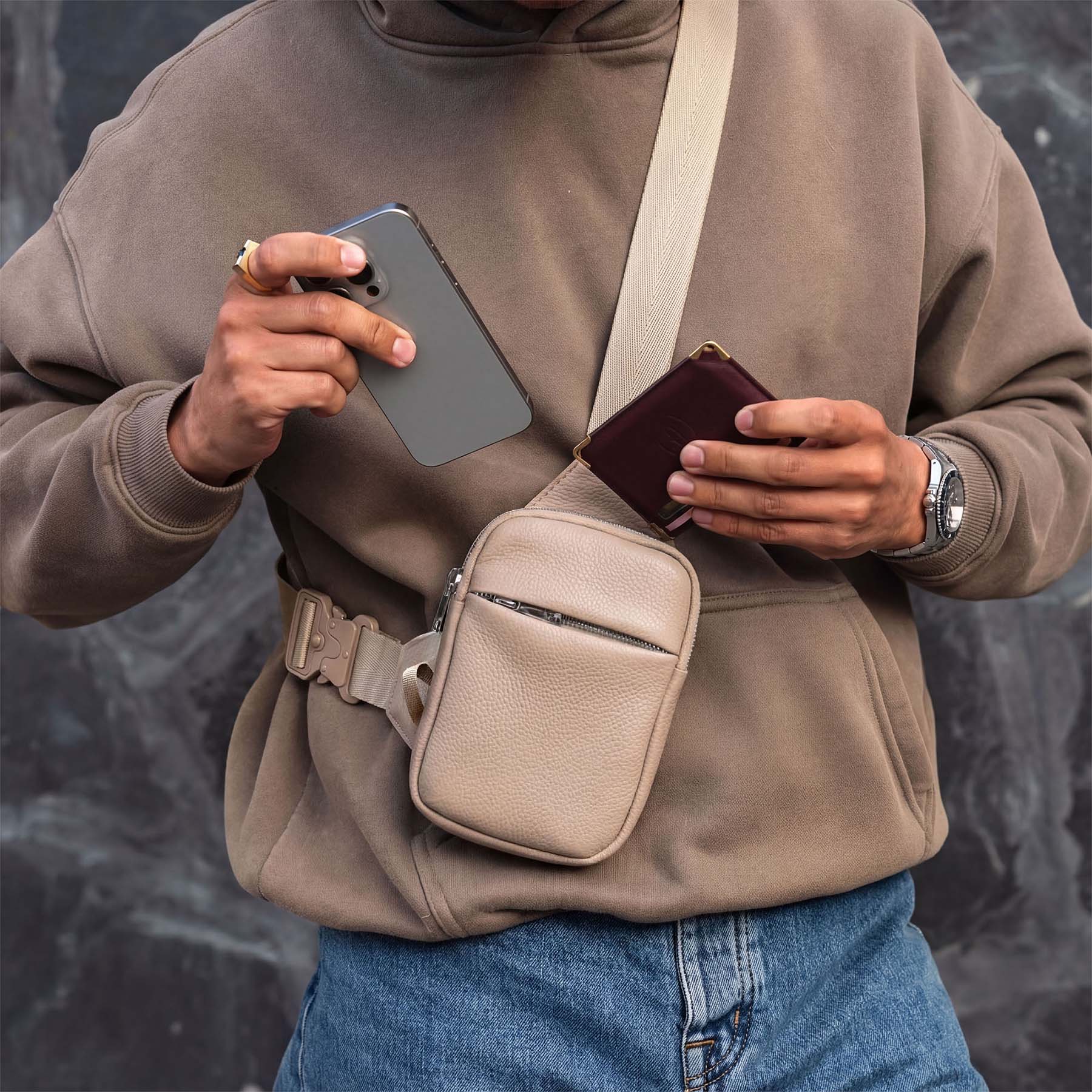 Travel Sling Bag | Leather - Image 17